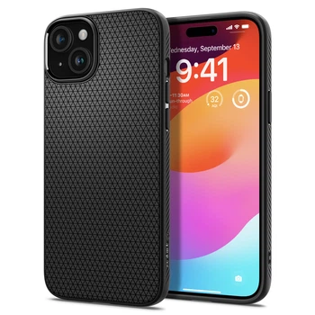 Чехол Spigen Liquid Air для iPhone 15 Matte Black (ACS06790)