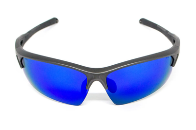 Окуляри захисні Venture Gear MontEagle GunMetal (ice blue mirror) Anti-Fog, дзеркальні сині