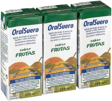 Фруктовий сік Bioral Casen Brik Fruit Oralsuero 200 мл Pack 3 U (8430134000027)