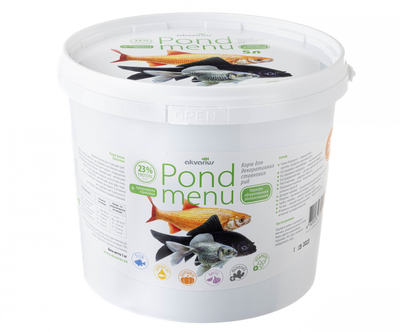 Корм для прудовых декоративных рыб Аквариус Pond Menu, Sticks 5л