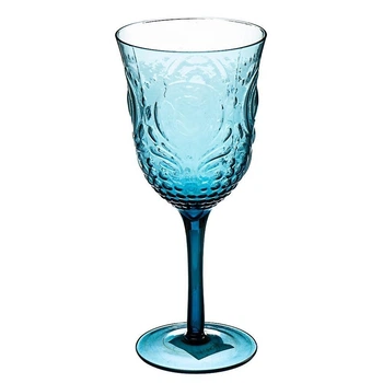 Келих для вина із блакитного скла (001HH/blue)