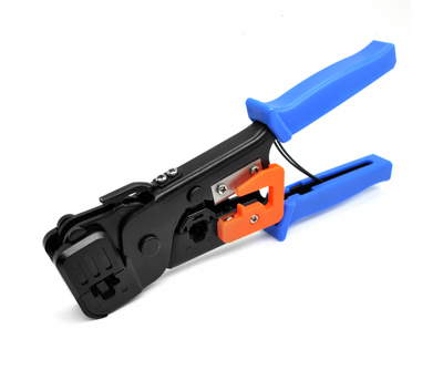 Інструмент Merlion SK-268E для обтискання RJ-45 (8P8C) та RJ-12 - 11 (6P8C),сині