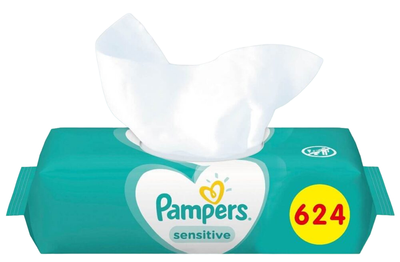 Вологі серветки Pampers Sensitive Baby Wipes 12 х 52 шт (8001841041483)