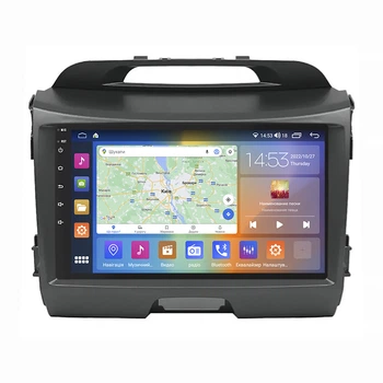 Штатная магнитола 9" Lesko для Kia Sportage III Рестайлинг 2014-2016 2/32Gb CarPlay 4G Wi-Fi GPS Prime Киа