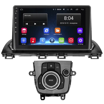 Штатная магнитола Lesko для Mazda 3 III (BM) Рестайлинг 2016-2019 экран 9" 2/32Gb Wi-Fi GPS Base Мазда