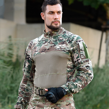 Тактична сорочка чоловіча бокс Han-Wild 005 Camouflage CP XL літня