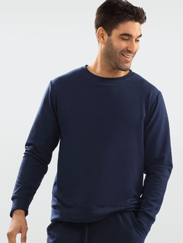 Sweter męski bawełniany DKaren Sweatshirt Justin L Granatowy (5903251464834)