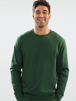 Sweter męski bawełniany DKaren Sweatshirt Justin M Zielony (5903251464988)