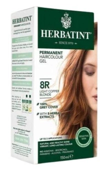 Farba kremowa do włosów Herbatint 8R Light Copper Blonde 150 ml (8016744800648)