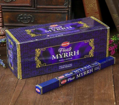 Аромапалочки пыльцевые Hem - (Мирра) Myrrh Flora Square 8 шт. (Zp28136K)