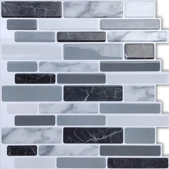 Самоклеющаяся полиуретановая плитка Sticker Wall 305х305х1мм под мрамор (1174)
