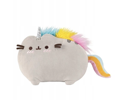 М'яка іграшка кіт Пушин Pusheen єдиноріг з веселковою гривою і хвостом, 21х30 см (61536)