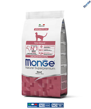 Сухой корм Monge Cat Sterilised с говядиной 1.5 кг (005524)