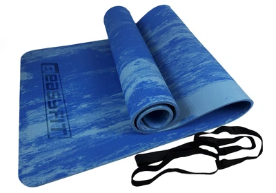 Килимок EasyFit для пілатесу та фітнесу, Розмір 183x61 см, Товщина 8 мм, Super EVA, Синій