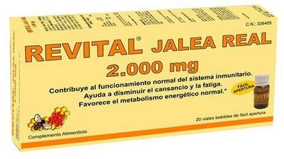 Дієтична добавка Pharma OTC Revital Royal Jelly 2000 мг 20 ампул (8436017722130)