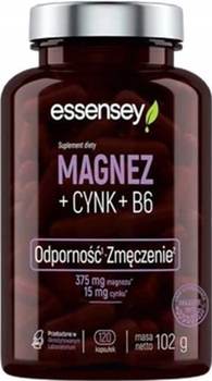 Magnez + Cynk ESSENSEY 120 kapsułek (5902114044725)