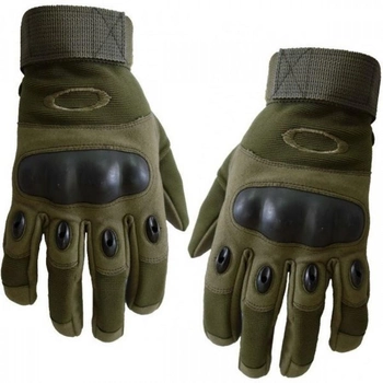 Тактичні повнопалі рукавички армійські Tactic військові рукавички із захистом кістячок розмір L колір Олива (pp-olive-l)