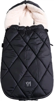 Теплый конверт Kaiser XL Too из флиса 105х46 см Черно-кремовый (65763251) (4011863632518)