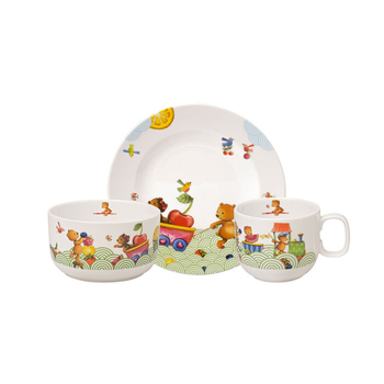 Дитячий набір посуду 3 предмети в подарунковій упаковці Hungry as a Bear Villeroy & Boch (1486658428)