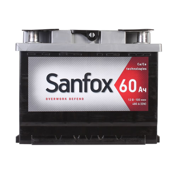 Автомобильный аккумулятор SANFOX 6CT 60Ah L+