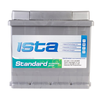 Автомобильный аккумулятор ISTA Standard 6CT 50Ah R+