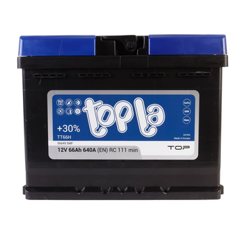 Автомобильный аккумулятор TOPLA Top 6CT 66Ah R+ TT66H