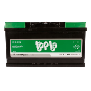 Автомобильный аккумулятор TOPLA AGM 6CT 95Ah R+ TAG95