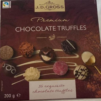 Конфети праліне трюфель JDGross Premium Chocolate Truffles 200 г