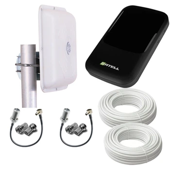 4G роутер SATELL F3000 з білою антеною MIMO 2х15