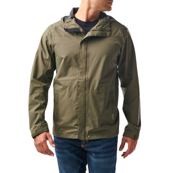 Куртка штормова 5.11 Tactical Exos Rain Shell RANGER GREEN S (48370-186)