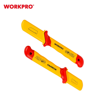Ніж для зняття ізоляції (прямий) діелектричні WORKPRO 50x180 мм EN/IEC 60900 10000V PRO PLUS WP344004