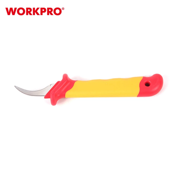 Ніж для зняття ізоляції (напівкруглий) діелектричний WORKPRO 50x180 мм EN/IEC 60900 10000V PRO PLUS WP344005