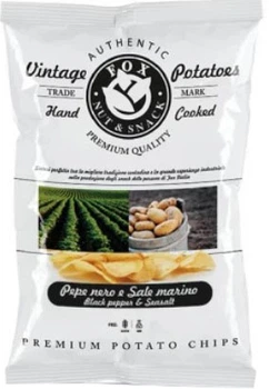 Чипсы Fox Nut & Snack с Черным перцем и Солью 120 г (0.12 кг) (8007537006354)