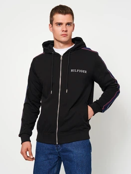 Толстовка на молнии мужская Tommy Hilfiger 11214 S (44) Черная