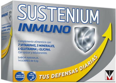 Дієтична добавка Sustenium Immuno Food Supplement Orange Flavor 14 саше (8437010967580)