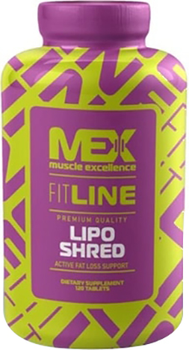 Жироспалювач MEX Lipo Shred 120 капсул (34659080533)