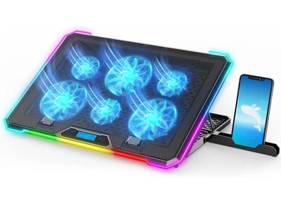 Охлаждающая подставка для ноутбука 15-17.3 дюймов Ice Coorel K15 RGB