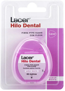 Nić dentystyczna Lacer Extra Soft Floss With Fluoride and Triclosan 50m (8470002146921)