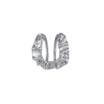 Кольцо в форме буквы С "Silver C", серебро