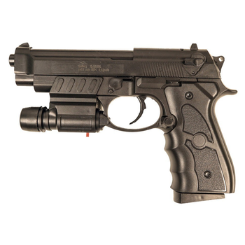 Страйкбольный пистолет Galaxy Beretta 92 с лазерным прицелом пластиковый. арт. G052BL