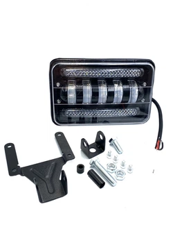 Світлодіодна LED фара 50W 5 лінз СТГ та ДХО прямокутна (ФО-316) ФЛ-316