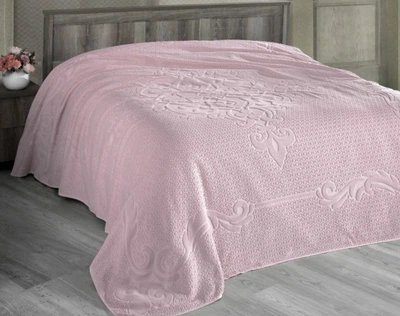 Простынь махровая жаккардовая Arya. Foli Розовый-160х220