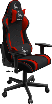 Крісло ігрове Gembird Scorpion Black/Red (GC-SCORPION-01X)