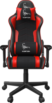 Fotel gamingowy Gembird Scorpion Black/Red (GC-SCORPION-02X)