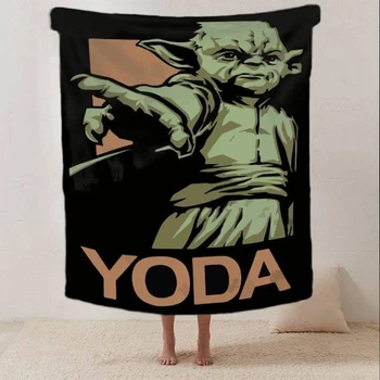 Плед STAR WARS Yoda Йода Звездные войны покрывало с 3D рисунком размер 160х200