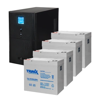 Комплект резервного живлення: ДБЖ Kraft PSW3000VA/2400W(LCD)48V UPS + акумулятор Trinix 45 Аг гелевий (4 шт.) (42-00064-7)