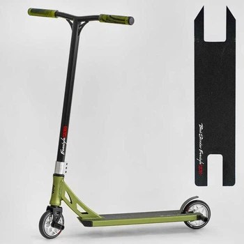 Самокат трюковый N- 56307 "Best Scooter" "Freestyle", HIC-система, ПЕГИ, алюминиевый диск и дека, колёса PU, d=120мм, ширина руля 58 см