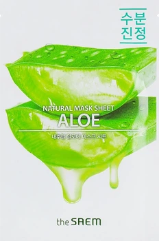 Маска тканинна "Алое" розслаблююча - The Saem Natural Skin Fit Relaxing Mask Sheet Aloe 21ml (1098680-1461545-2)