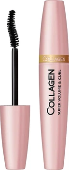 Туш для об'єму, що підкручує - Dermacol Collagen Super Volume & Curl Mascara Black (12ml) (1084328-1442711-2)