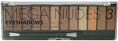 Палетка тіней для очей - Technic Cosmetics Mega Nudes Eyeshadow Palette 3 (18g) (1099243-1462452-2)